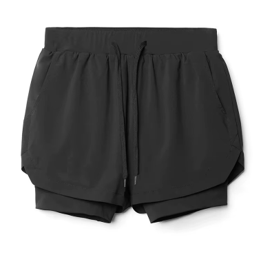 Short de Sport Homme 2-en-1 avec Poche Intégrée – Léger, Respirant & Anti-Frottements