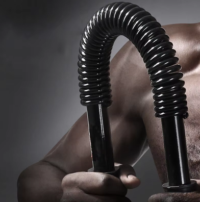 Barre de Musculation à Ressort – Renforcement du Torse, Poitrine & Avant-bras