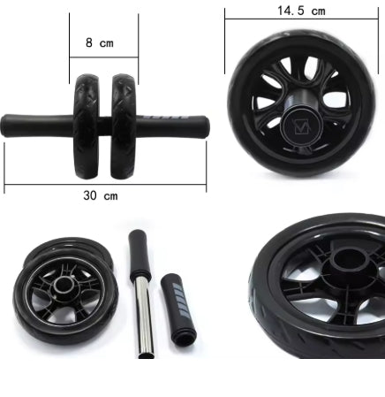 Roue Abdominale Double – Renforcement Core & Stabilité
