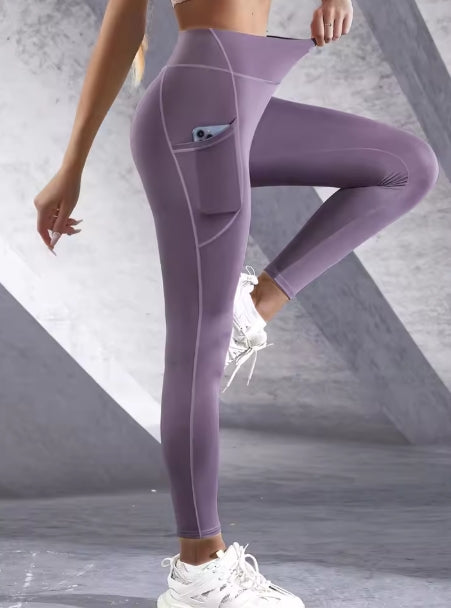 Legging de Sport Taille Haute – Sculptant & Anti-Cellulite avec Poche Latérale