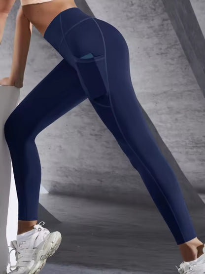 Legging Sport Femme Taille Haute avec Poche